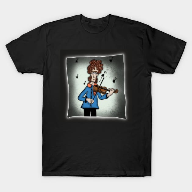 Wrong note... Violin. Colors. T-Shirt by AtelierFafard